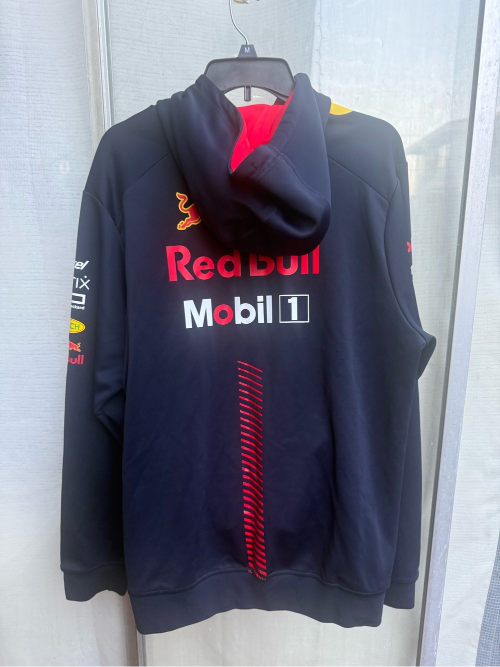 Red Bull Aston Martin Racing Team F-1 Team Puma Hoodie size xL - Picture 11 of 12